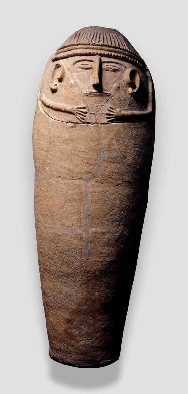 Antropoidní sarkofág, 12. - 11. století př. n. l. (terakota) od Phoenician