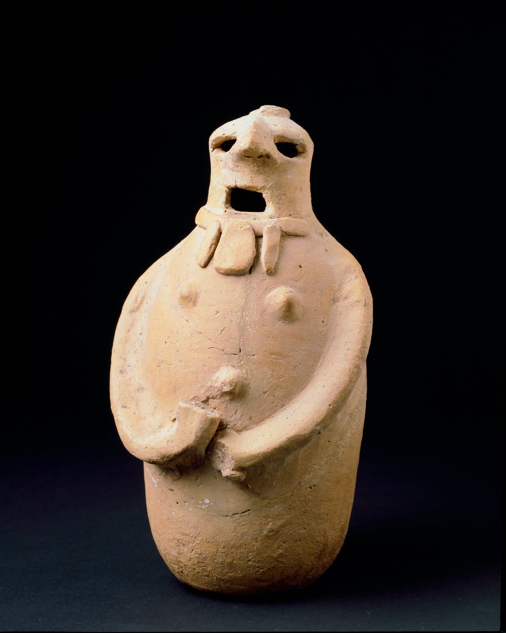 Fénická civilizace: vejčitá soška v terakotě z Isla Plana (Ibiza). 5. století př. n. l. Rozm. 24,7 cm Ibiza, archeologické muzeum od Phoenician