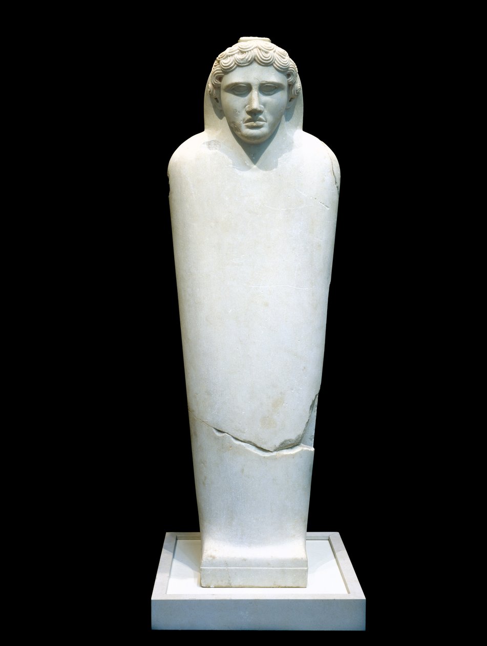 Sarkofág mládí, 5.-4. století před naším letopočtem (parský mramor) od Phoenician Phoenician