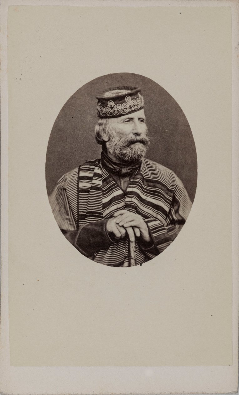 Portrét Giuseppe Garibaldiho 1807-1882, 1882. od Photo studio Alessandro Pavia.
