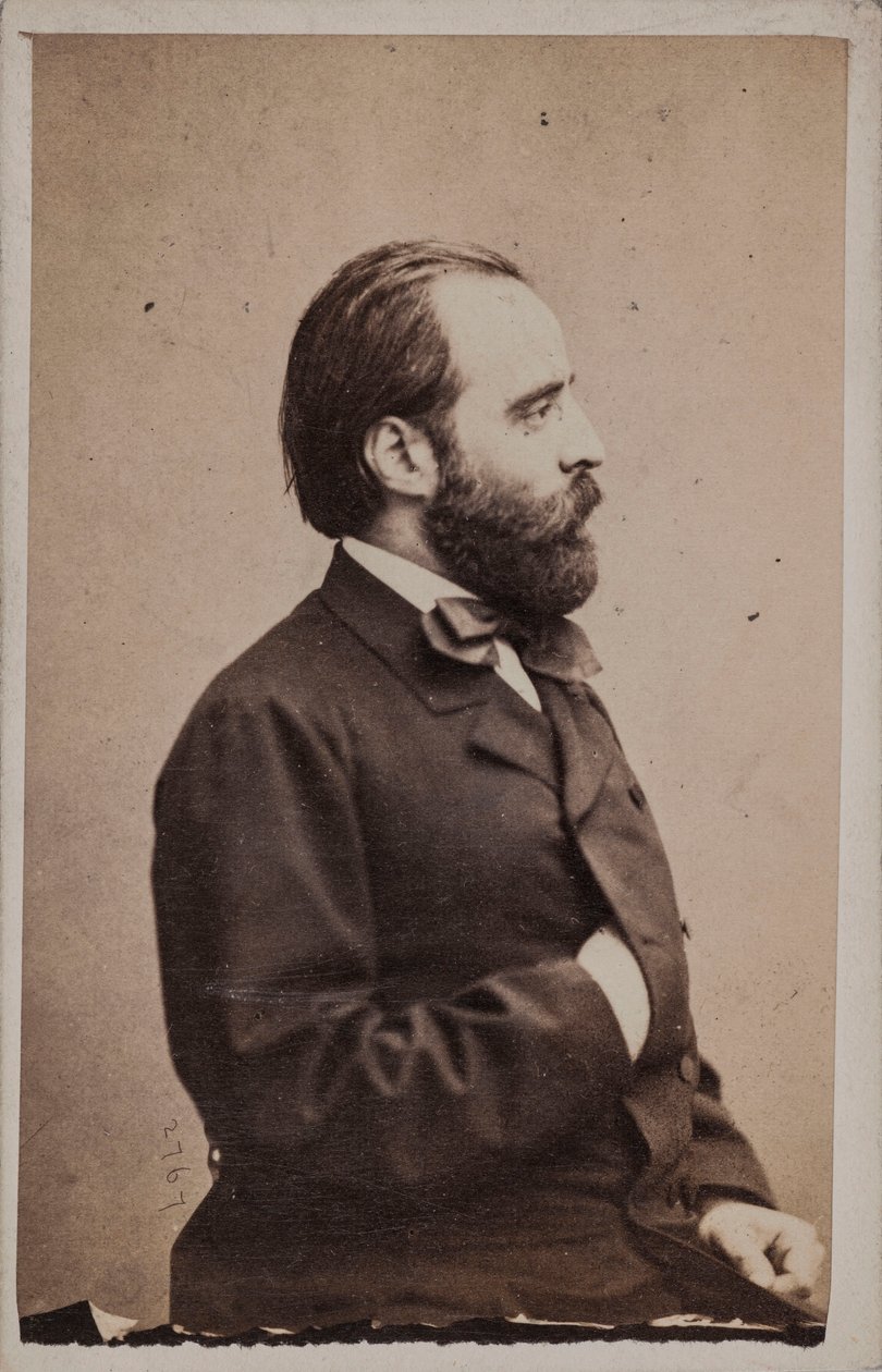 Portrét dirigenta a skladatele Angela Marianiho 1821-1873. od Photo studio Giulio Rossi and Giovan