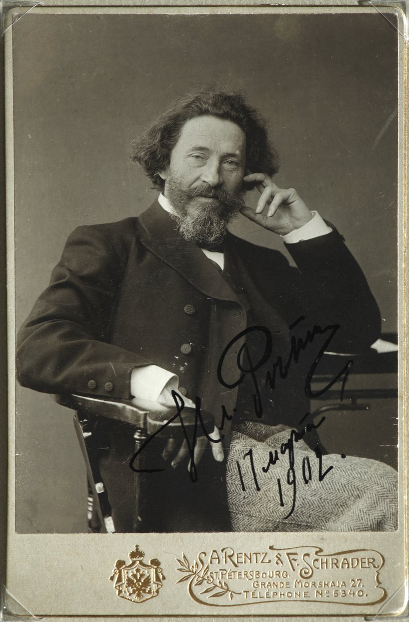 Portrét umělce Ilji Repina 1844-1930 od Photo studio H. Rentz and F.