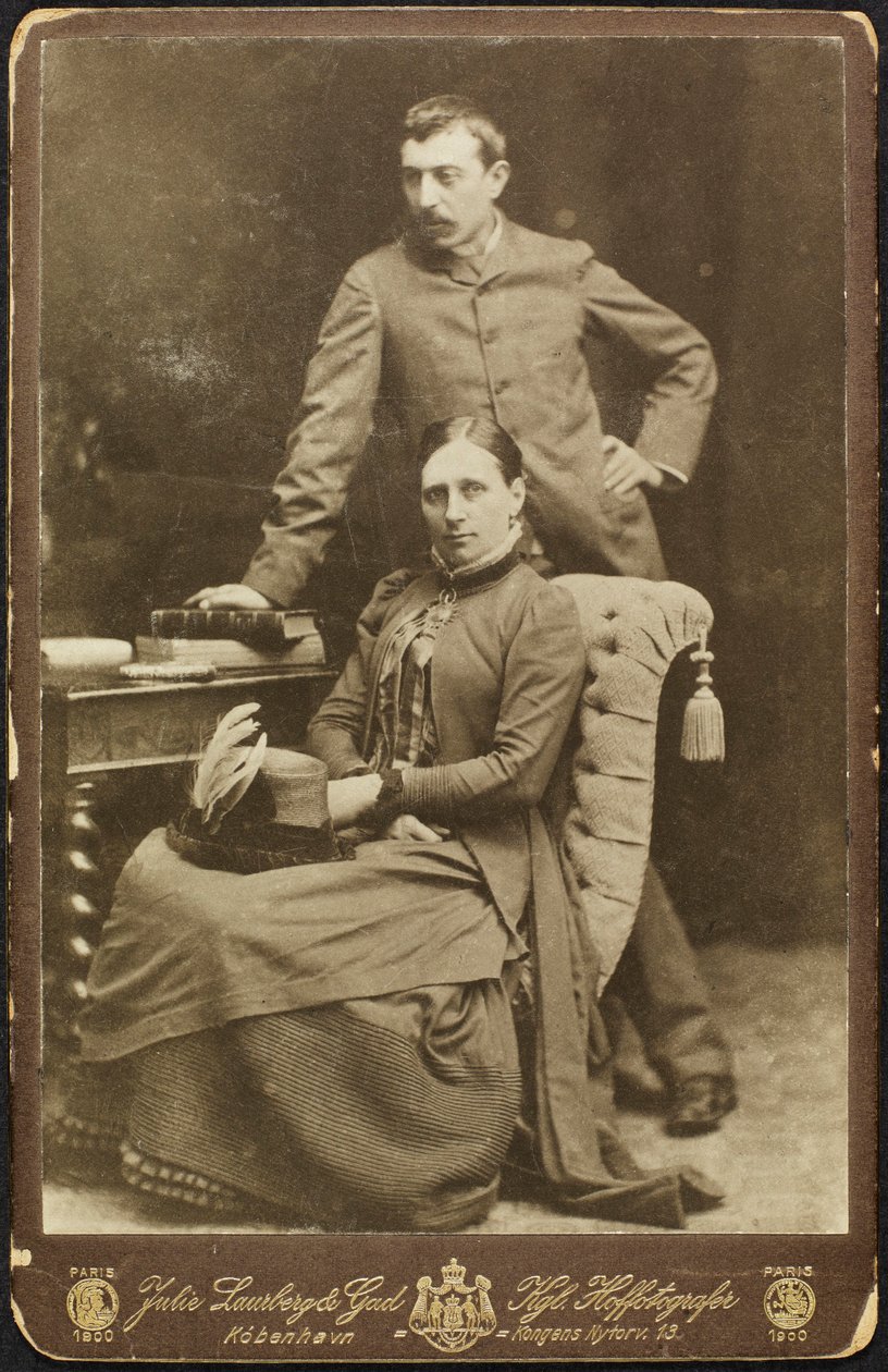 Portrét Mette a Paula Gauguinových, 1885. od Photo studio Julie Laurberg and Franziska