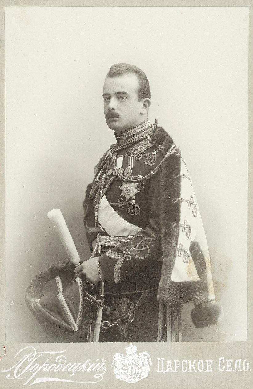 Ruský velkovévoda Boris Vladimirovič 1877-1943, c. 1900. od Photo studio L. Gorodetsky.