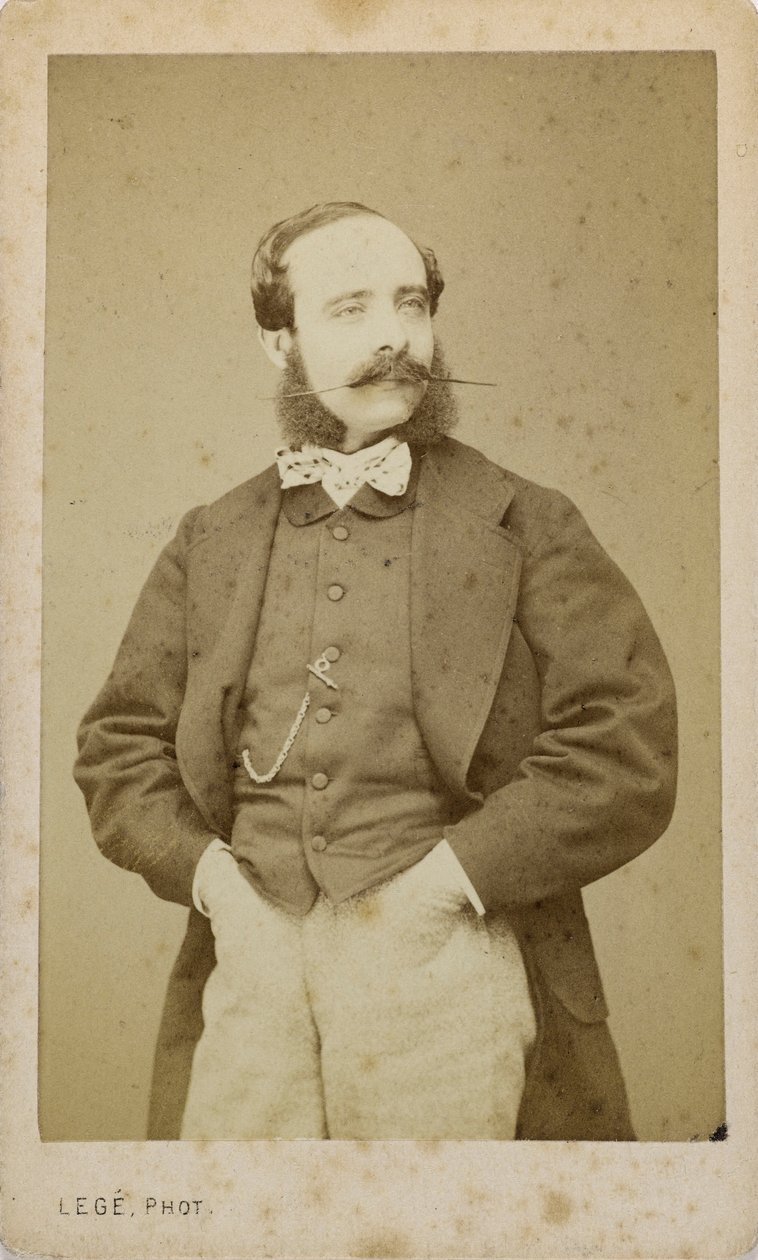 Portrét houslisty a skladatele Adolpha Blanca 1828-1885, c. 1870. od Photo studio Legé and Bergeron.