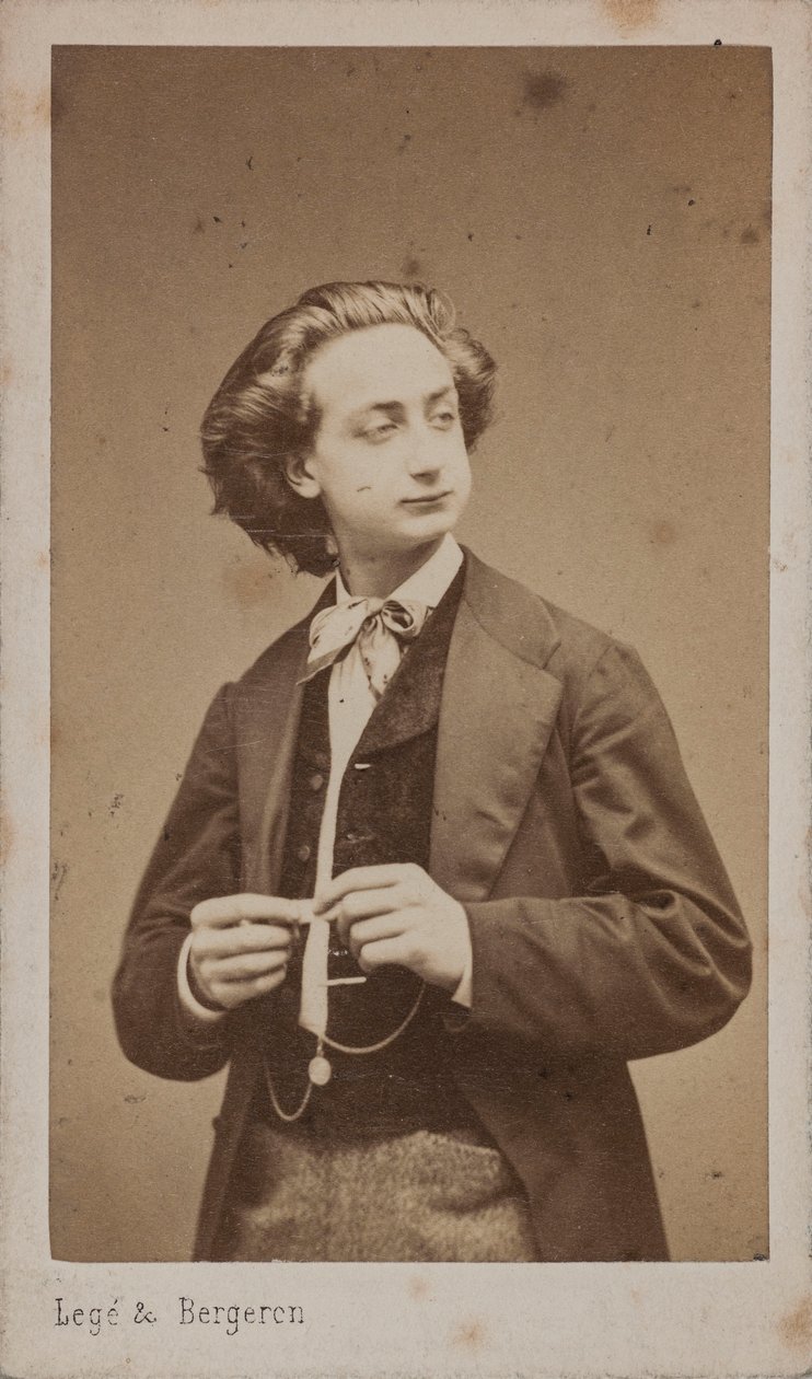 Portrét houslisty a skladatele Henriho Kettena 1848-1883. od Photo studio Legé and Bergeron.