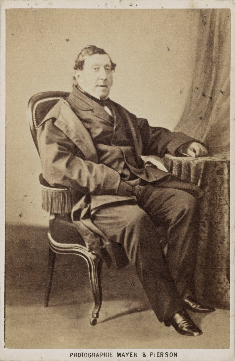 Portrét skladatele Gioachina Antonia Rossiniho 1792-1868, cca 1860. od Photo studio Mayer and Pierson.