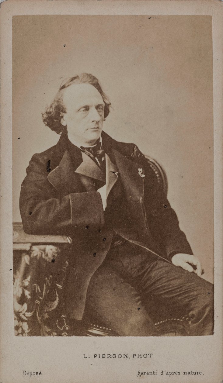 Portrét pianisty a skladatele Henryho Litolffa 1818-1891 . od Photo studio Mayer and Pierson.