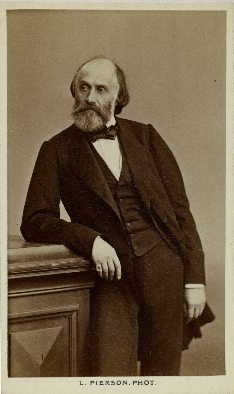 Portrét básníka Victora de Laprade 1812-1883, c. 1870. od Photo studio Mayer and Pierson.