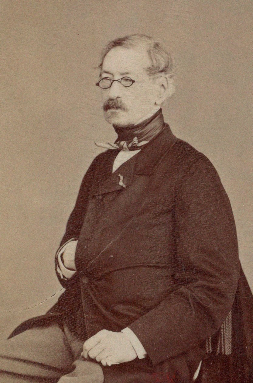 Portrét skladatele Charlese-Françoise Plantadeho 1787-1870, 60. léta 19. století. od Photo studio Nadar.