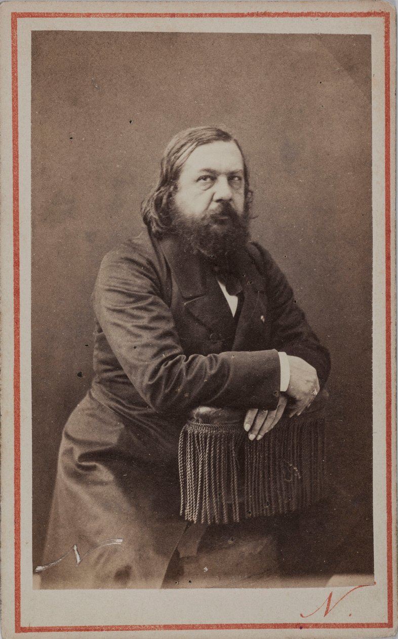 Portrét básníka Théophila Gautiera 1811-1872, 1872. od Photo studio Nadar.