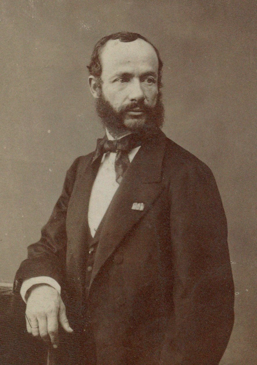 Portrét houslisty a skladatele Henriho Vieuxtempse 1820-1881, 70. léta 19. století. od Photo studio Nadar.