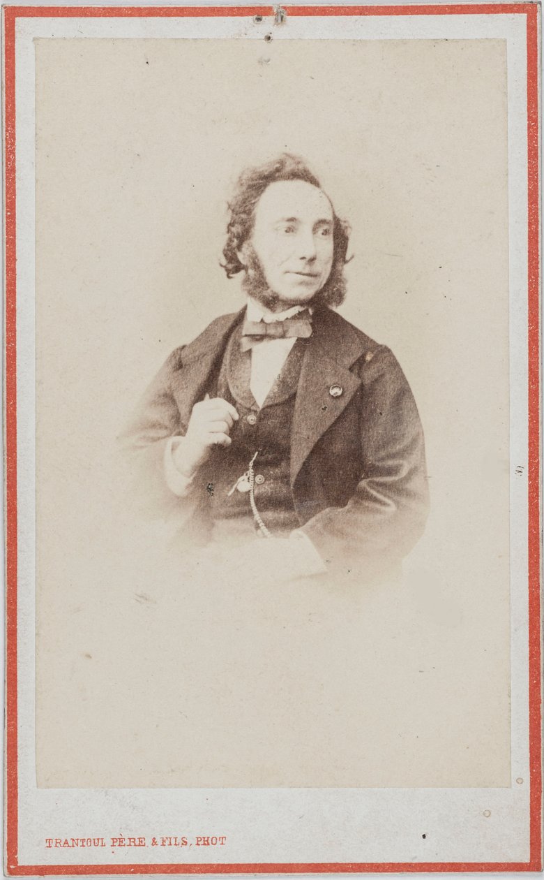 Portrét houslisty a skladatele Camilla Sivoriho 1815-1894 . od Photo studio Trantoul Père and Fils.