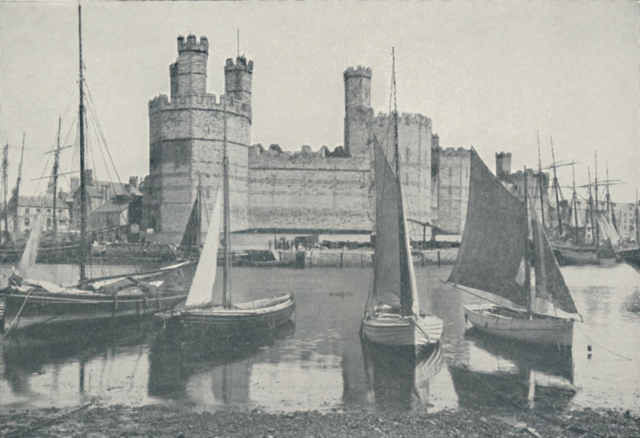 Zámek Carnarvon, 1910 od Photochrom Co Ltd of London