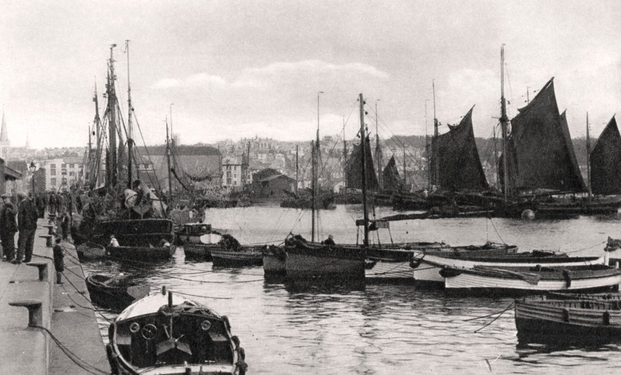 Barbican, Plymouth, Devon, počátek 20. století. od Photochrom Co Ltd of London