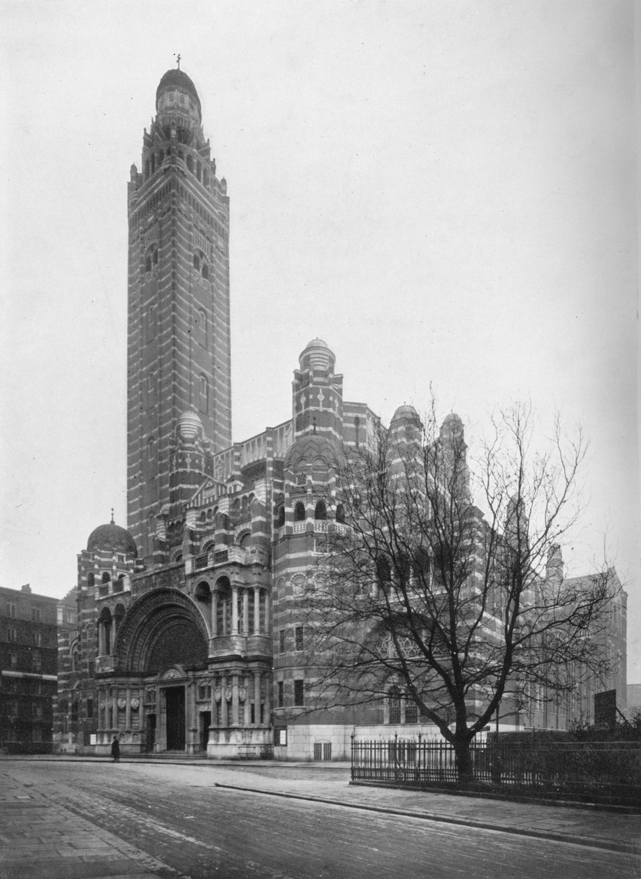 Římskokatolická katedrála ve Westminsteru, Londýn, 1911 od Photochrom Co Ltd of London