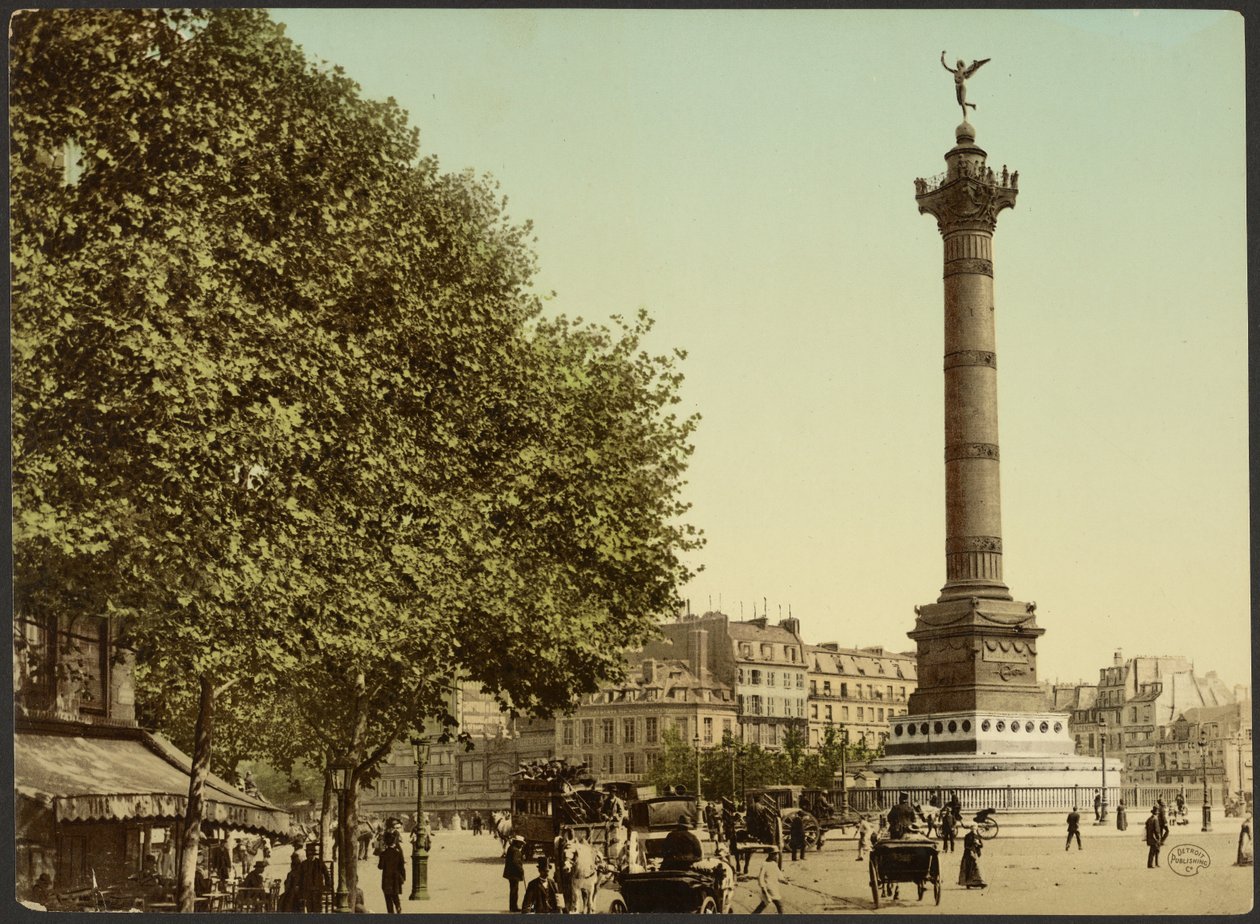[Colonne de Juillet, Place de la Bastille, Paříž, Francie]. od Photochrom Zürich