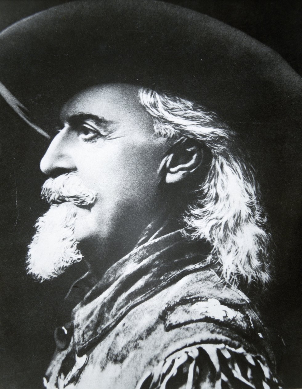 Buffalo Bill (1846-1917) (černobílá fotografie) od Photographer American