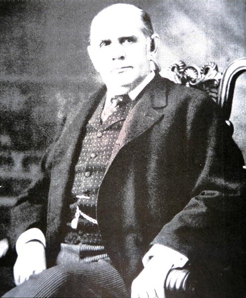 Mark Hanna (1837-1904) (černobílá fotografie) od Photographer American