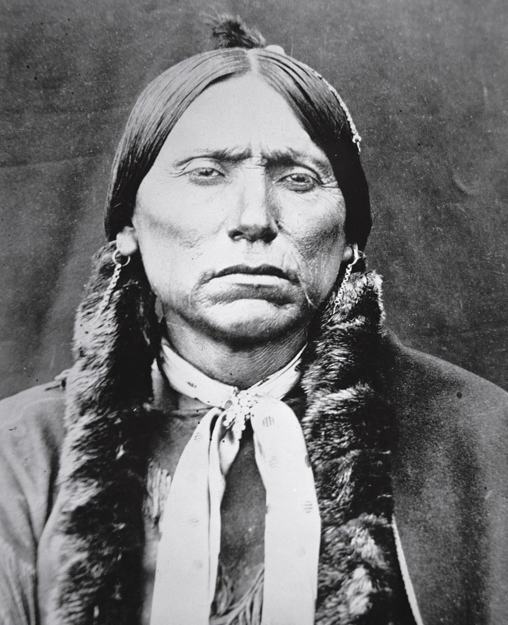 Quanah Parker (asi 1845-1911) (čb fotografie) od Photographer American
