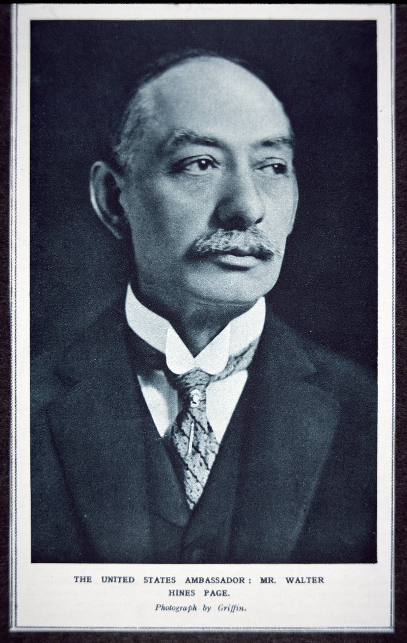 Walter Hines Page (1855-1918) (černobílá fotografie) od Photographer American