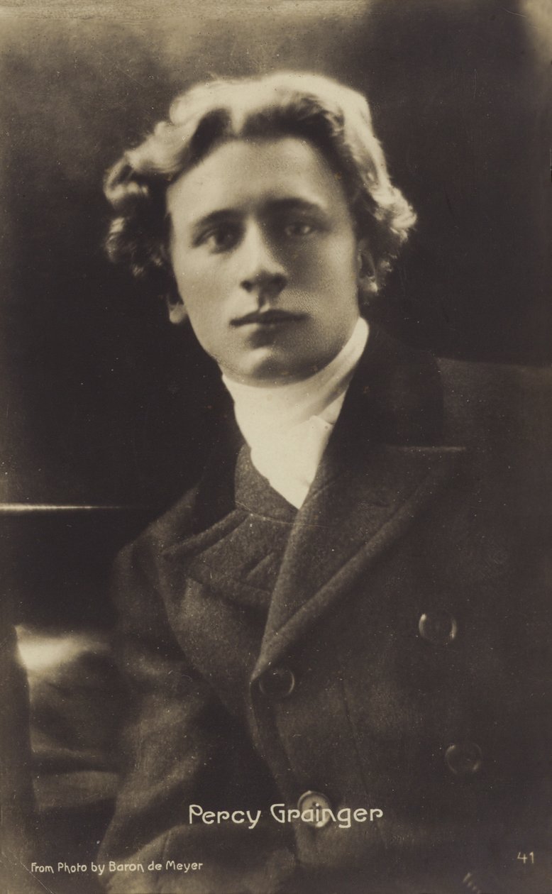 Percy Grainger, australský skladatel, aranžér a klavírista (1882-1961) (čb fotografie) od Photographer Australian