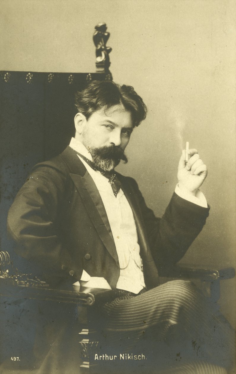 Arthur Nikisch, maďarský dirigent (čb fotografie) od Photographer Austrian