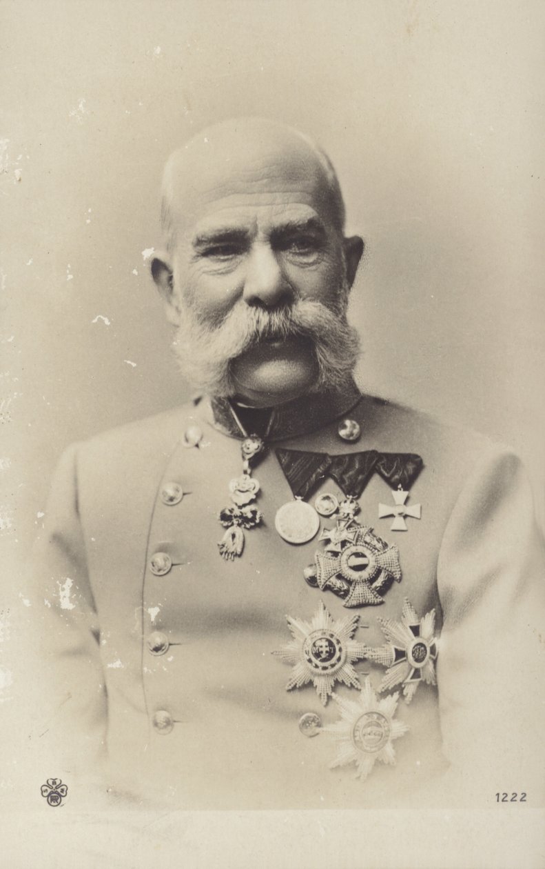 František Josef I. (čb fotografie) od Photographer Austrian