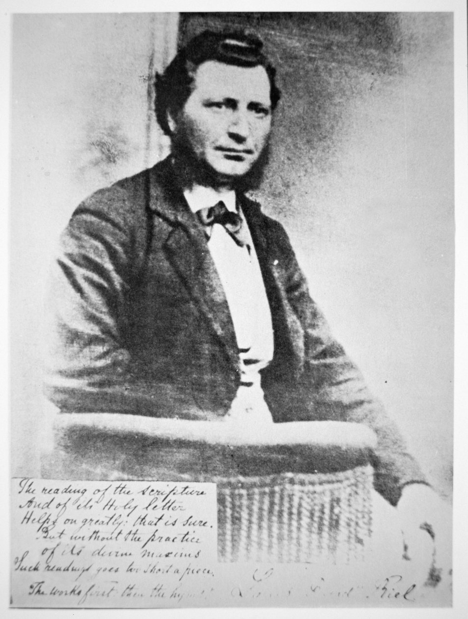Louis Riel (černobílá fotografie) od Photographer Canadian