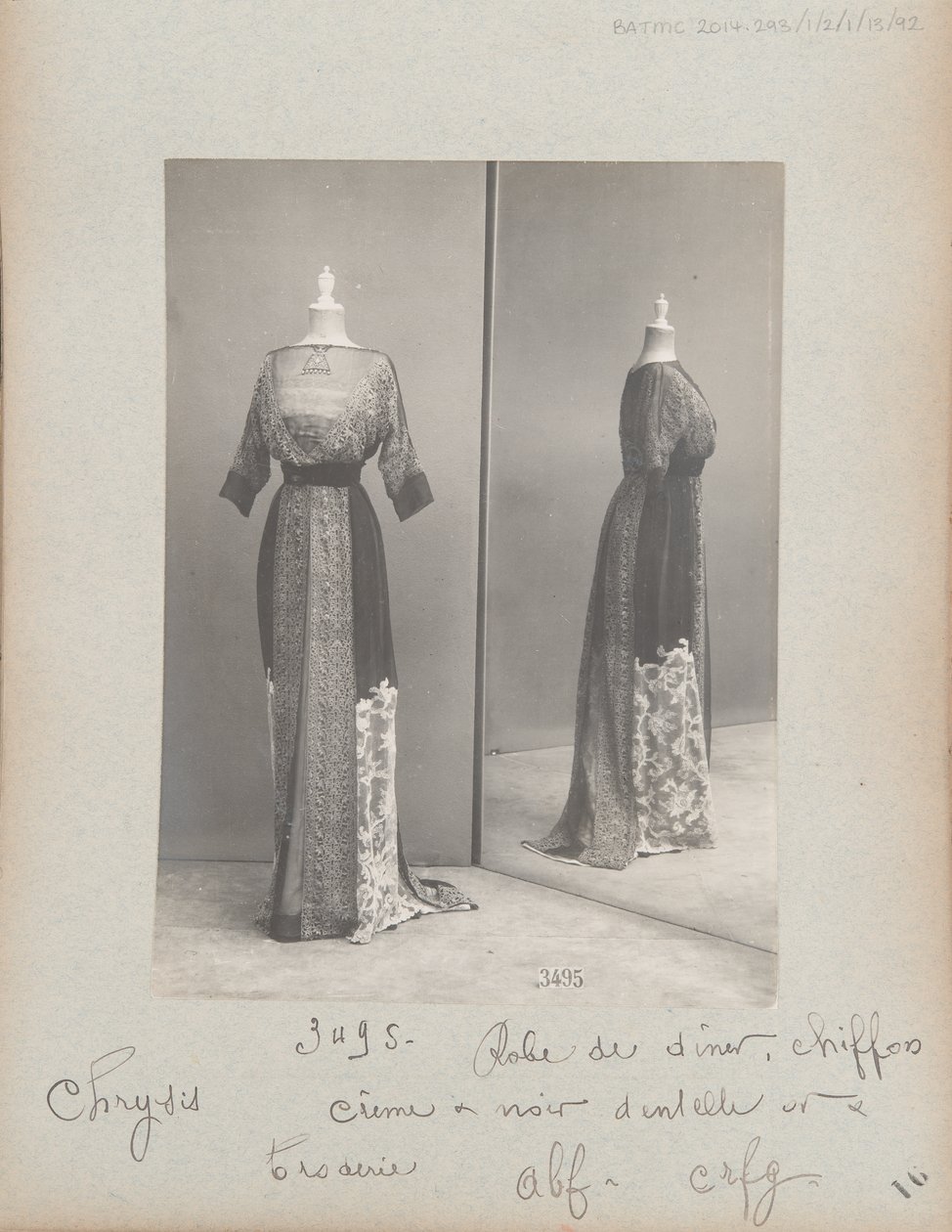Stránka alba: House of Worth, Dinner Gown od Photographer French