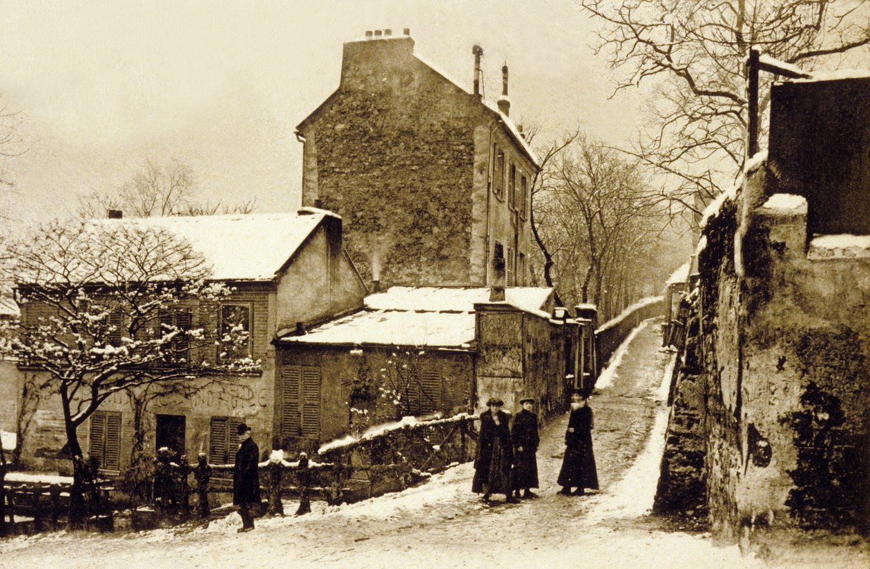 The Agile Rabbit, Montmartre, Paris, c. 1900 (černobílá fotografie) od Photographer French