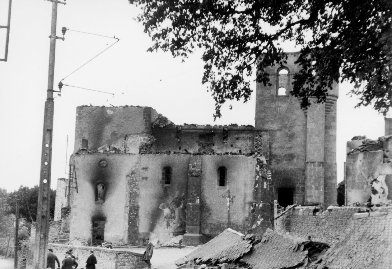 Masakr v Oradour-sur-Glane od Photographer French