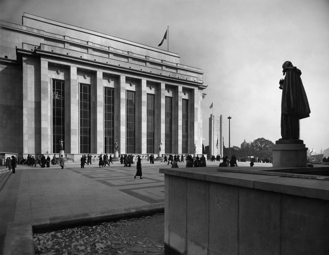 Trocadero Esplanade v Paříži od Photographer French