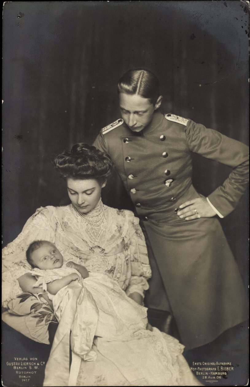 Vévodkyně Cecilie s Vilémem Pruským, dítětem od Photographer German