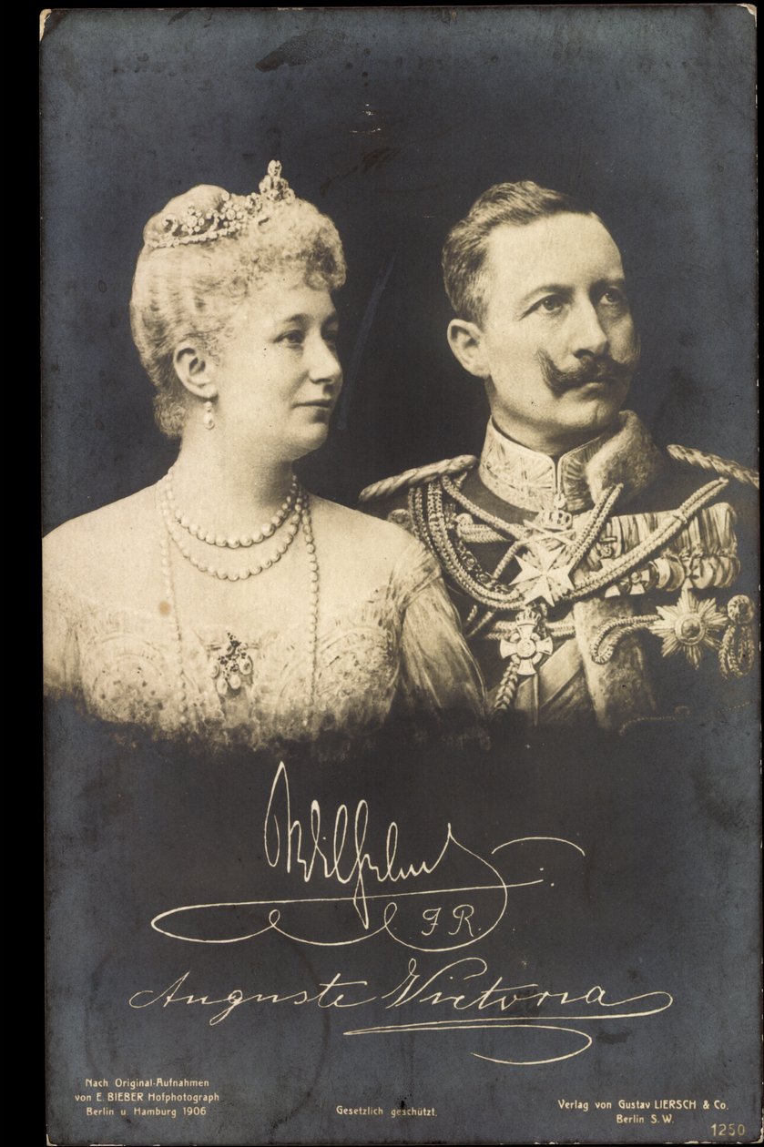 Císař Vilém II., Augusta Viktorie, Liersch 1250 od Photographer German