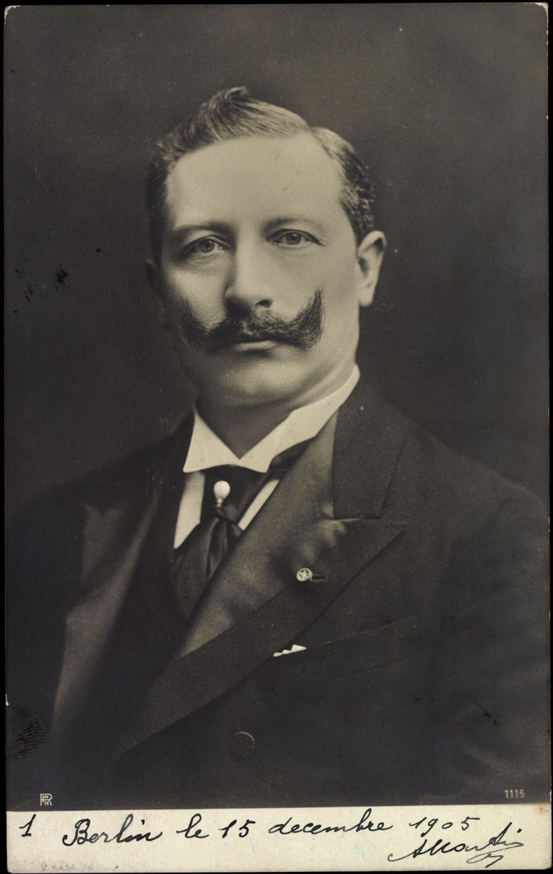 Mladý císař Vilém II., portrét, knír, RPH od Photographer German