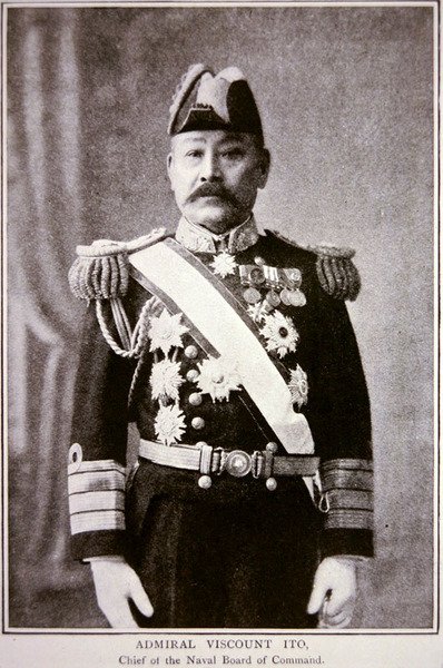 Admirál Ito (černobílá fotografie) od Photographer Japanese
