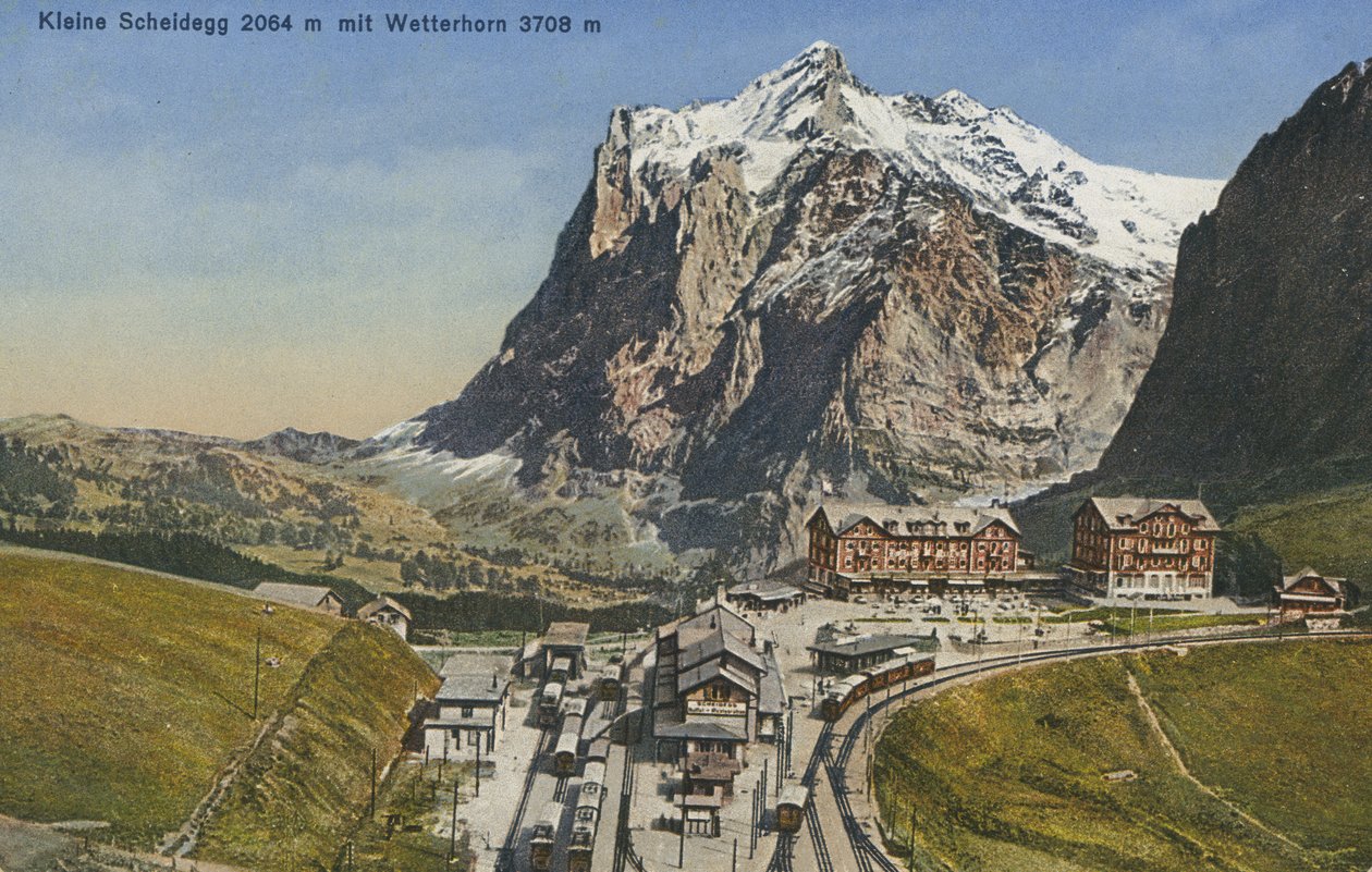 Kleine Scheidegg, Švýcarsko (barevné foto) od Photographer Swiss