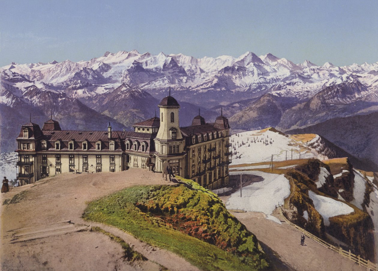 Rigikulm a Bernské Alpy (barevné foto) od Photographer Swiss