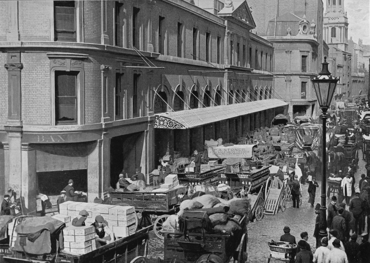 Billingsgate Market, City of London, c1900 1911 od Pictorial Agency