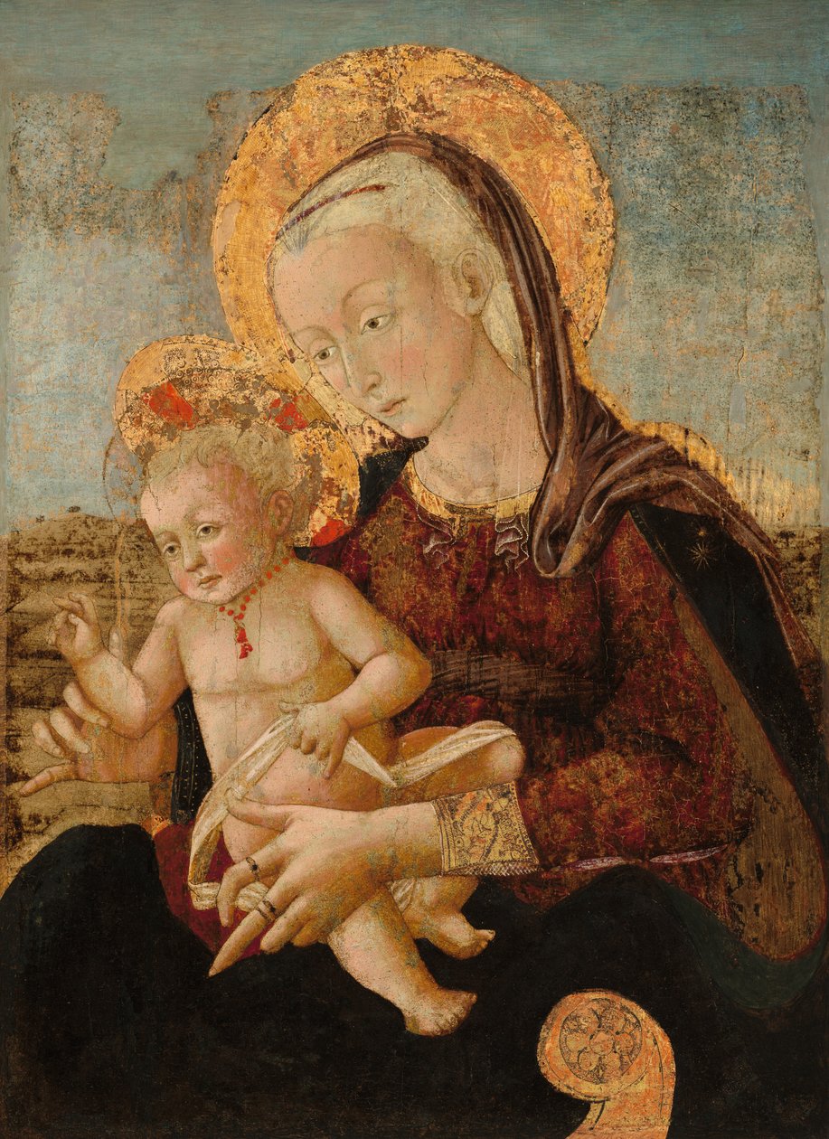 Madonna a dítě od Pier Francesco Fiorentino