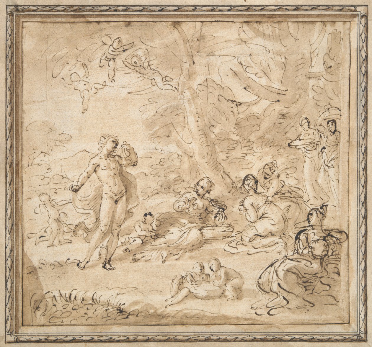 Apollo a Daphne od Pier Francesco Mola