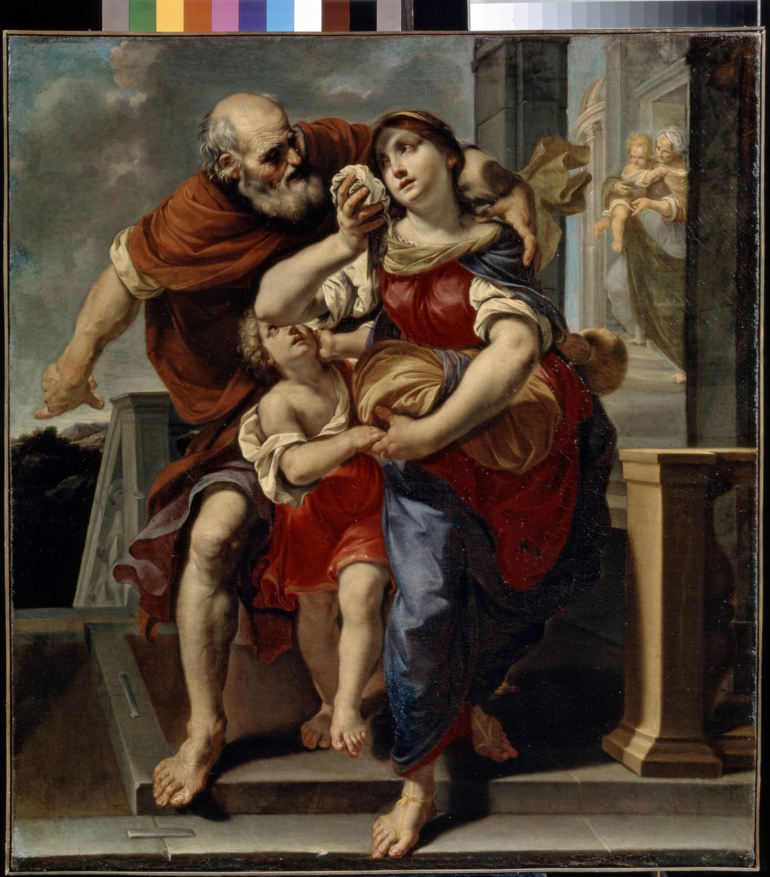 Hagar opouští dům Abrahamův od Pier Francesco Mola