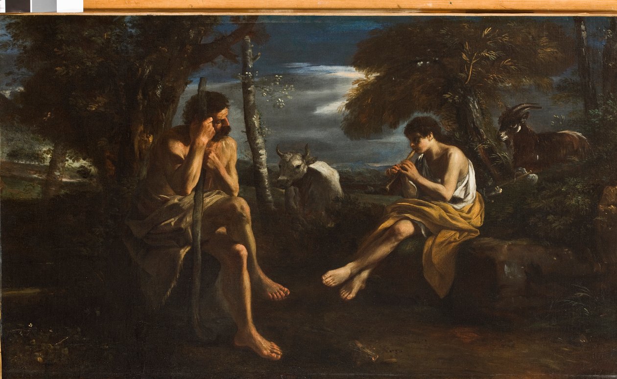Mercury Uspání Arguse, kolem 1645-55 od Pier Francesco Mola
