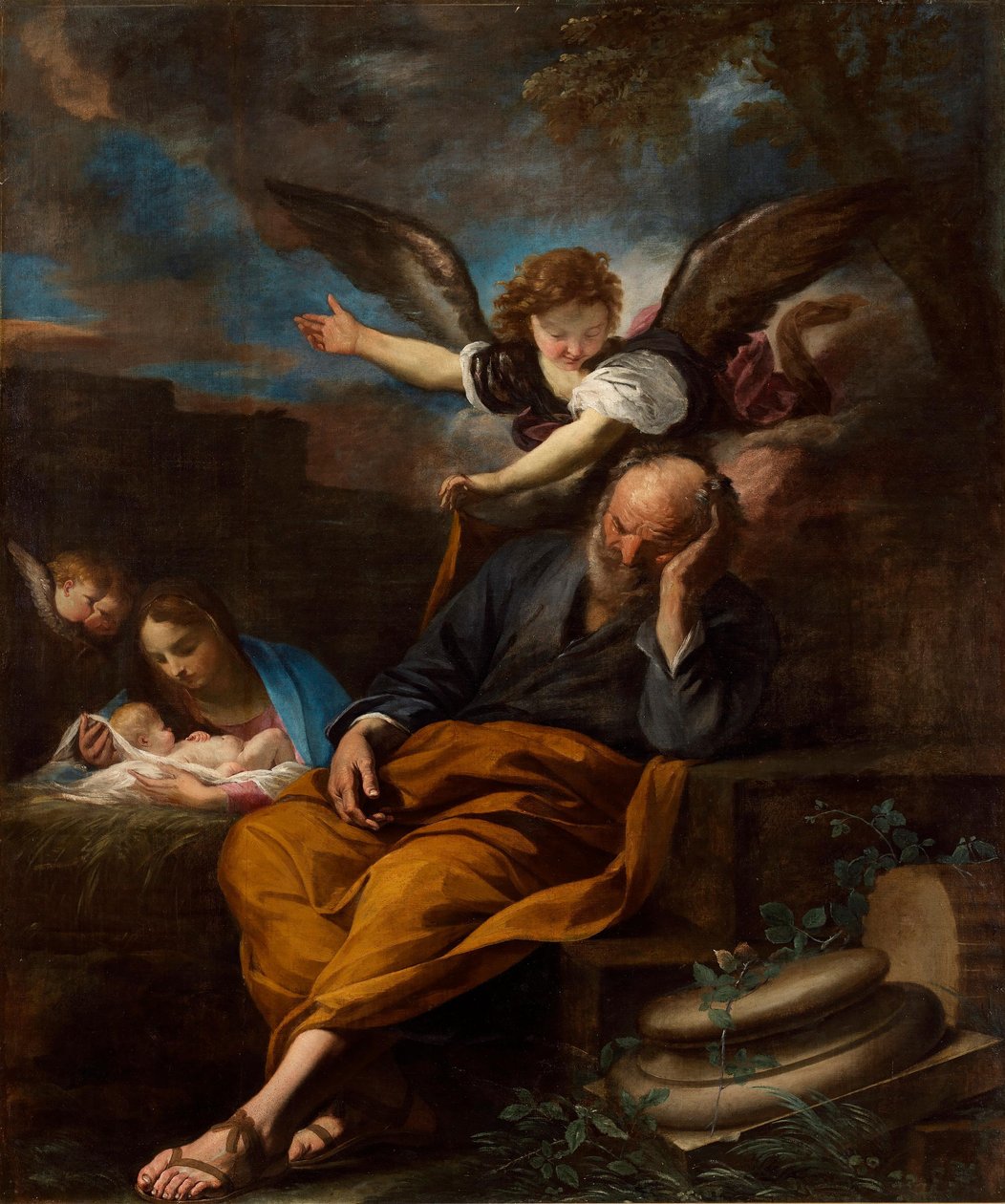 Sen svatého Josefa od Pier Francesco Mola