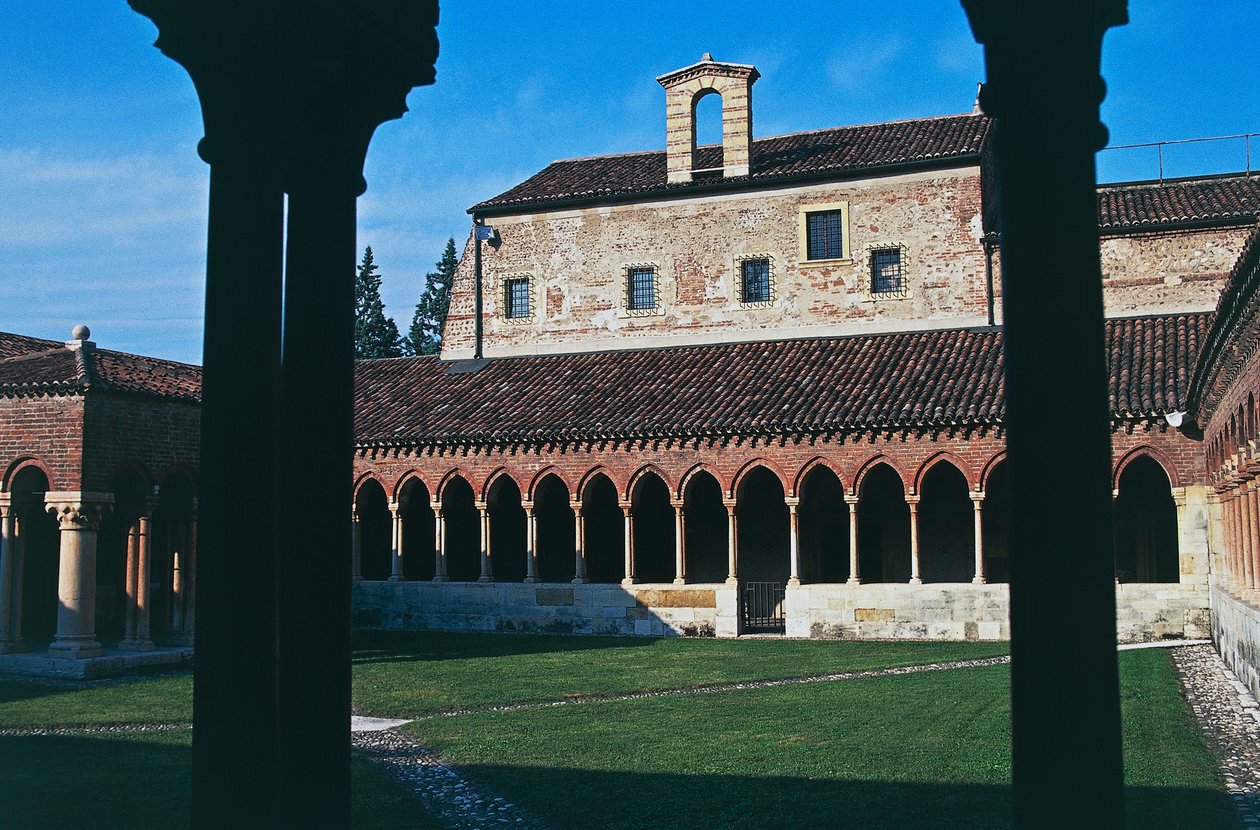 Klášter, bazilika St Zeno (nebo San Zeno Maggiore a San Zenone), Verona (Seznam světového dědictví UNESCO, 2000), Veneto, Itálie od Blaise Nicolas Le Sueur