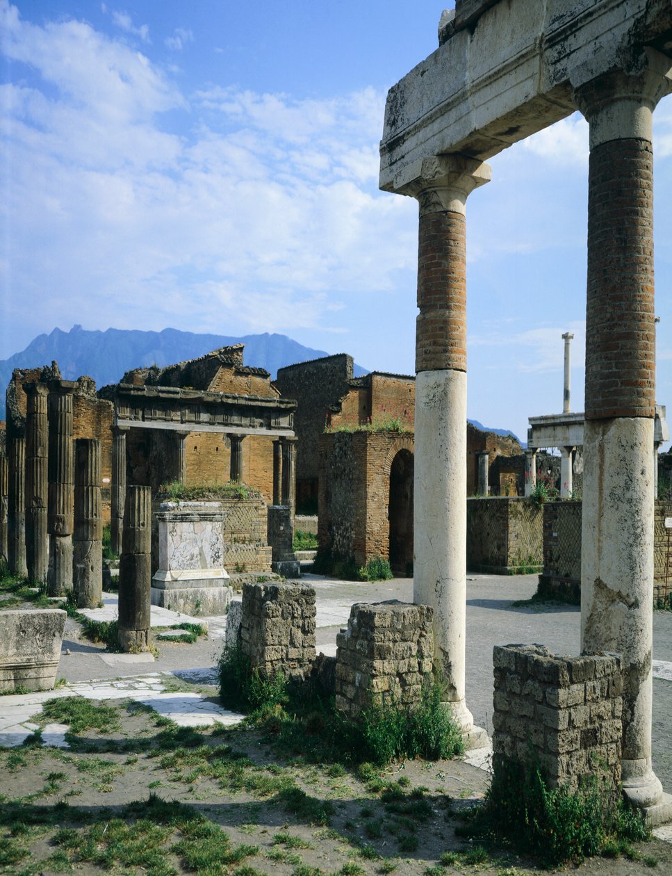 Itálie, Kampánie, Pompeje, Forum od Blaise Nicolas Le Sueur