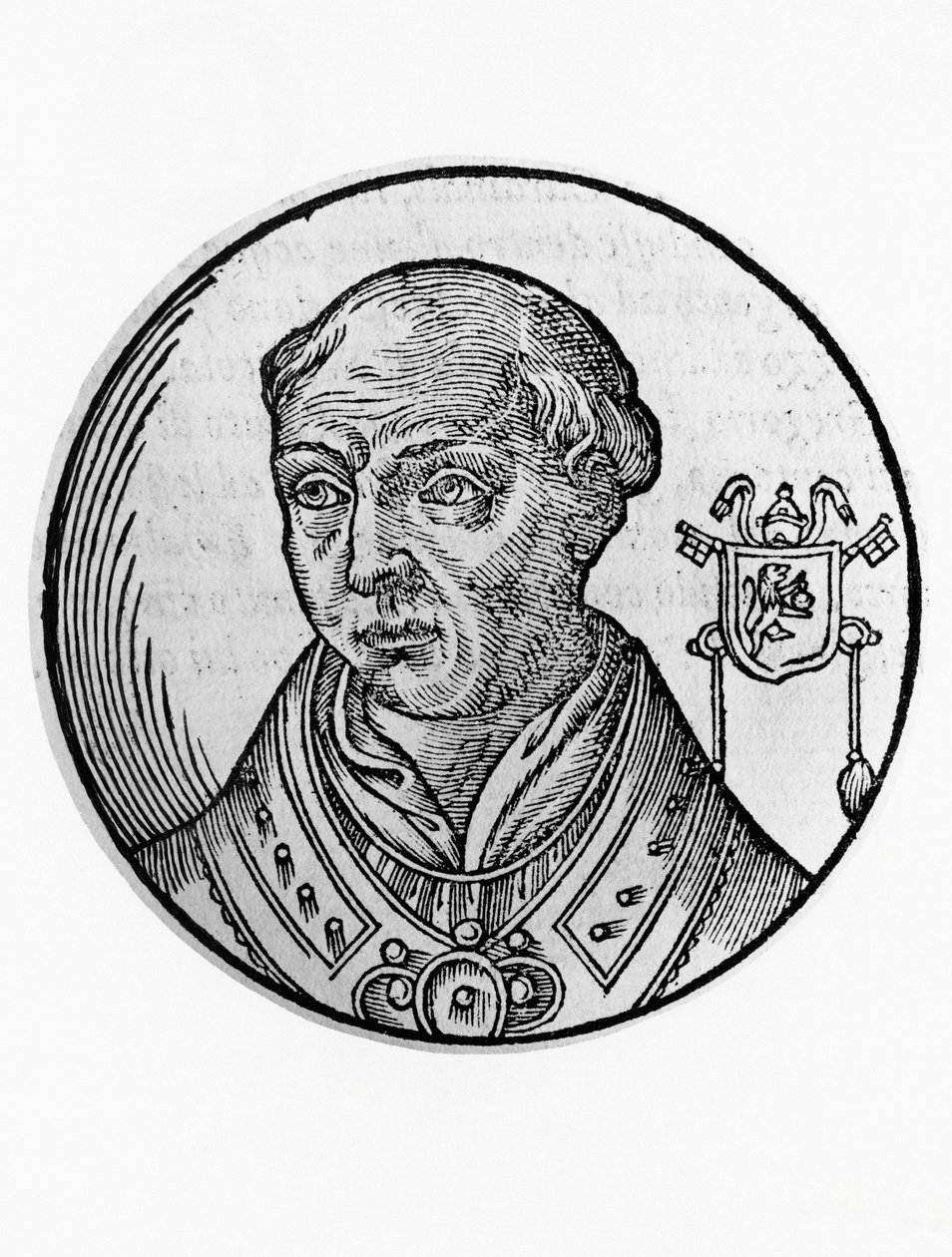Portrét Kalixta II (Guy de Burgundy, cca 1060-1124) od Blaise Nicolas Le Sueur