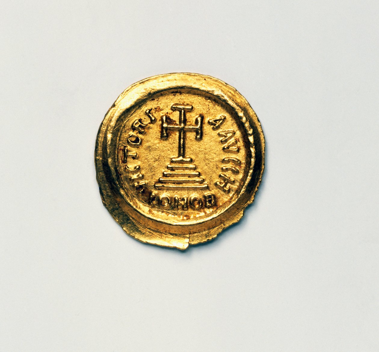 Solidus byzantského císaře Herakleia, byzantské mince, 7. století našeho letopočtu od Blaise Nicolas Le Sueur