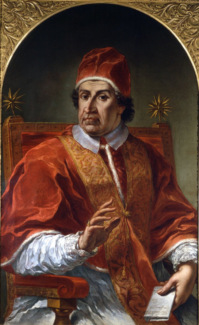 Klimenta XI. (1649 - 1721). Obraz Pier Leone Ghezzi. Řím, Muzeum Říma. od Pier Leone Ghezzi